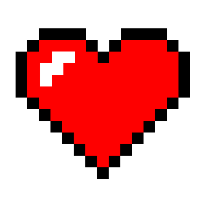 coeur pixel